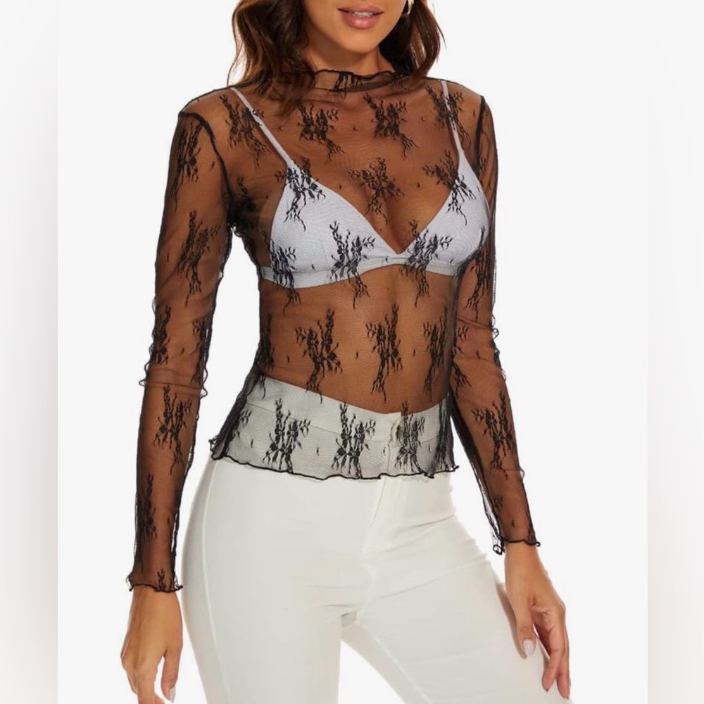 Floral Long Sleeve Layering Top
